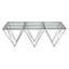 Allure Silver Base Glass Coffee Table