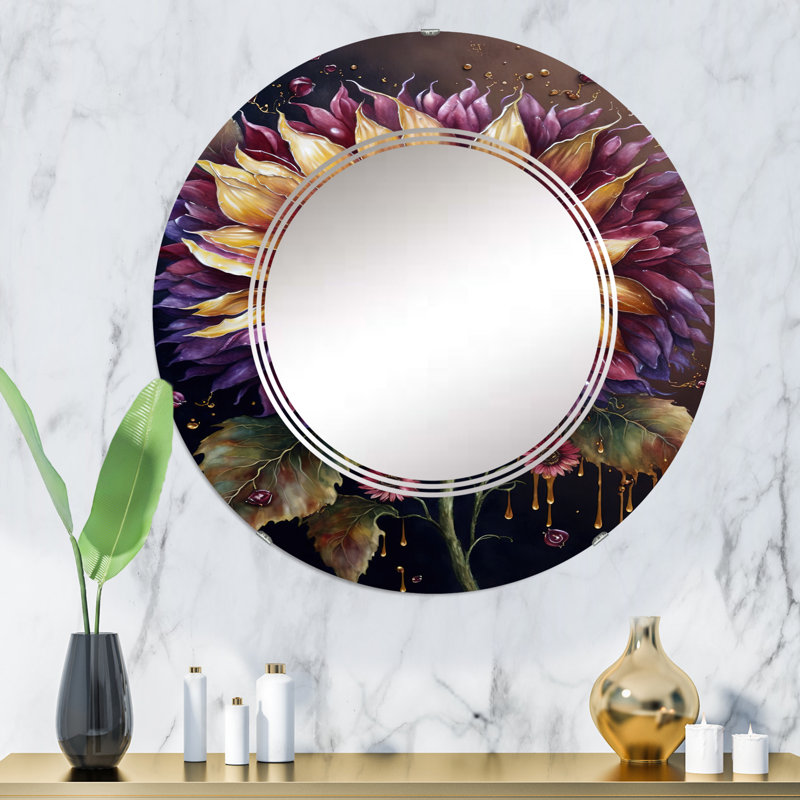Miroir mural Piraveena, 32 po x 32 po