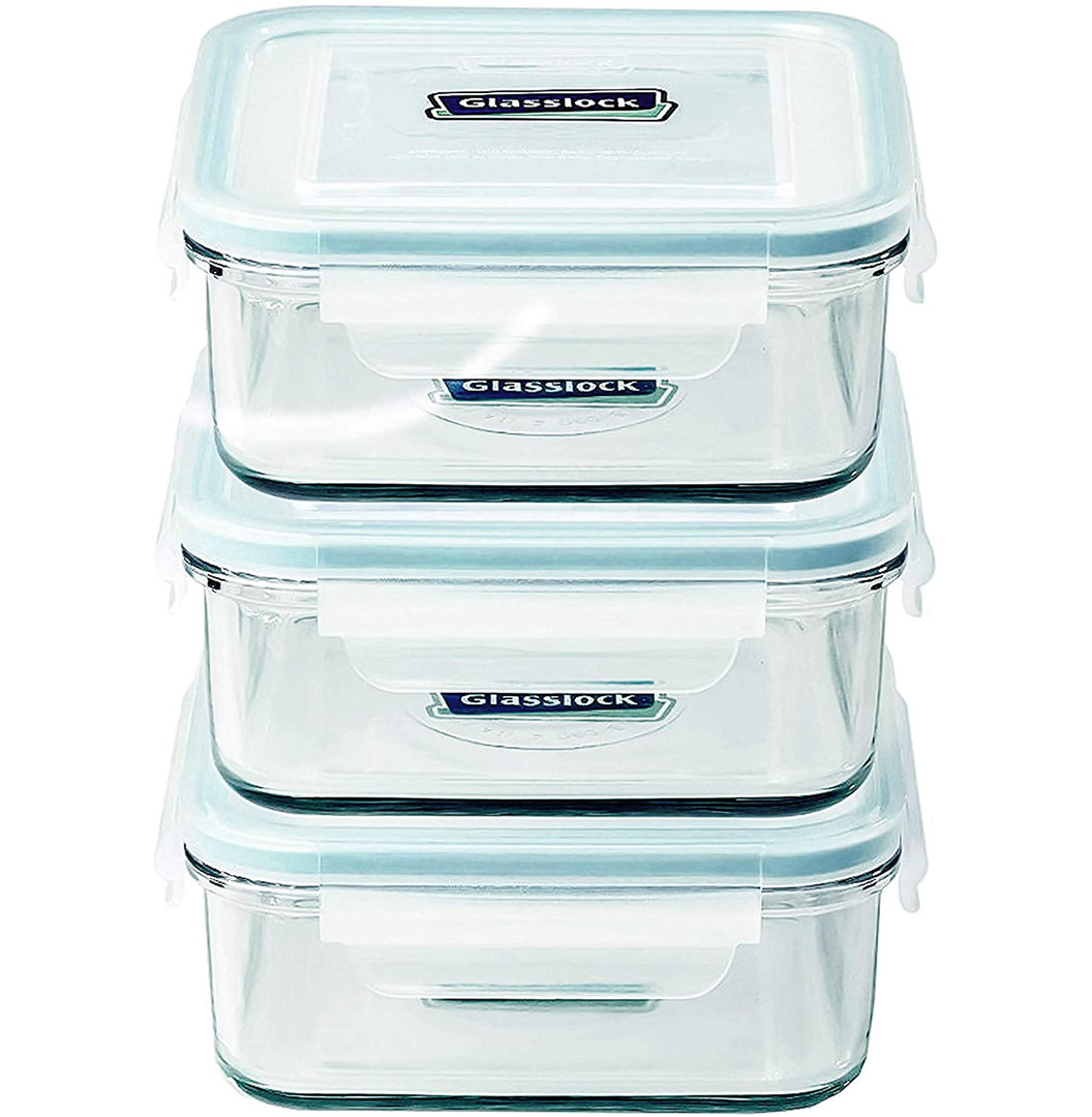 Glass Food Storage Container (Set of 3) Glasslock