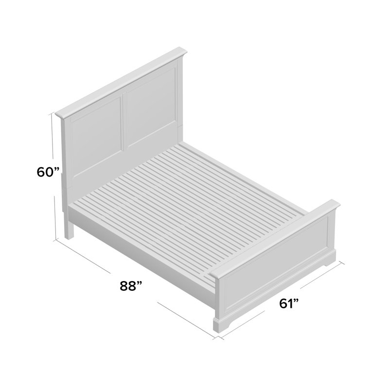 Huey Standard Bed, Queen, Gray