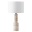 Lampe de table en travertin Khalid