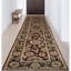 Manchuria Wool Oriental Area Rug in Black/Wine