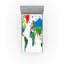 Ensemble de 2 draps-housse Ambesonne World Map-106770787