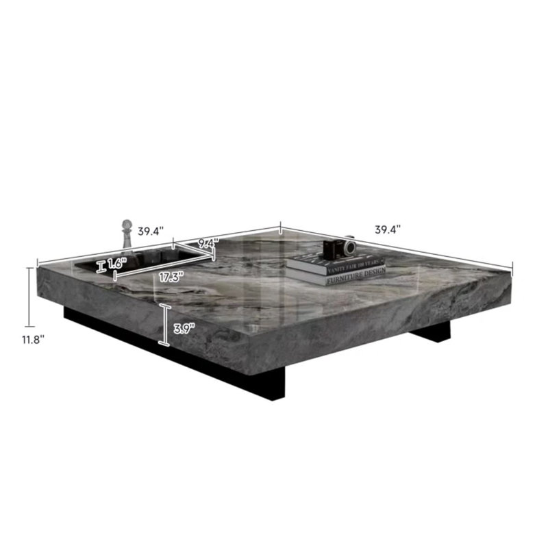 Happle Single Coffee Table, Gray