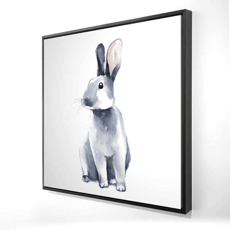 " Gray Curious Rabbit "