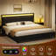 Lit plateforme tapissier avec rangement à 2 tiroirs Antioch-2143374654-2132664690