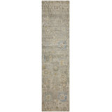 Stigall Hand Knotted Wool Area Rug in Brown