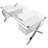 Beverly 4 Drawer - Large Modern Executive Desk with Steel X-shaped Legs – Contemporary Home Office Writing Table-735421736