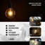 8W E27 Dimmable LED Vintage Edison Globe Light Bulb Amber