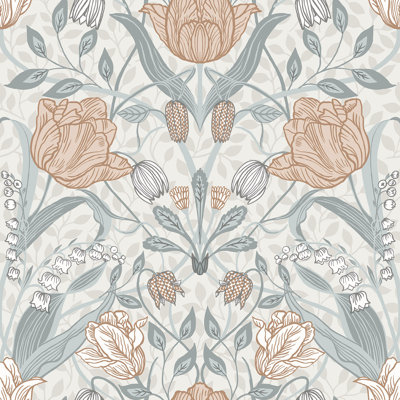 Bryanna 10.05m x 53cm Matte Wallpaper Roll