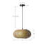 Luminaire suspendu en bambou naturel fait à la main de style japonais