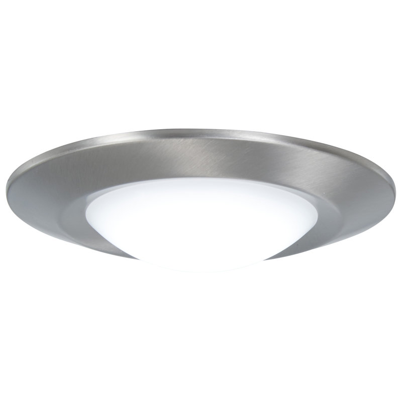 Plafonnier encastré 1 lumière 7,5 po Zelman, gris