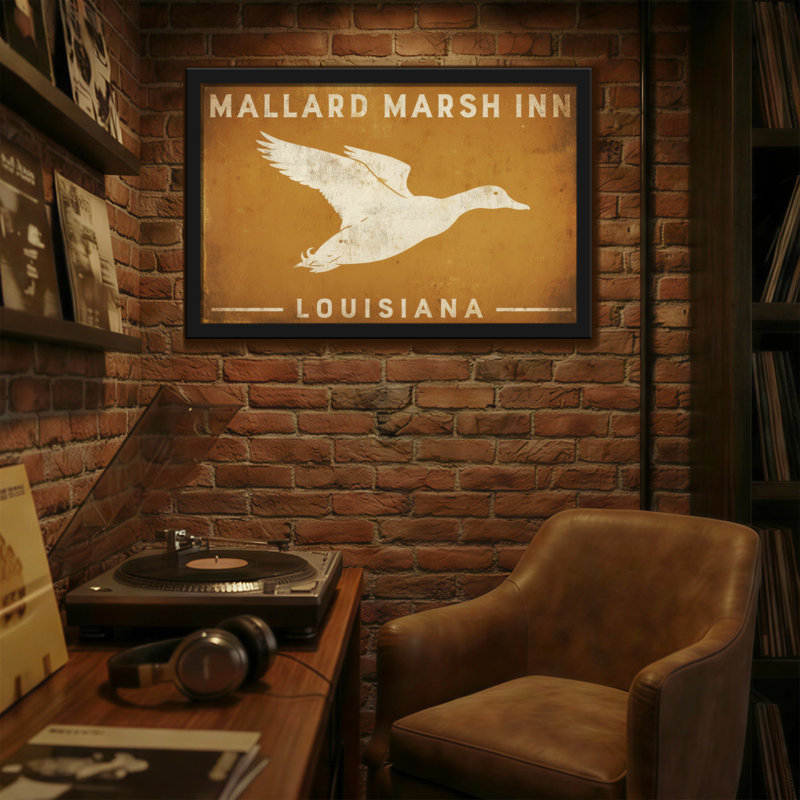 Animaux, canard colvert, silhouette de Louisiane, H 12 po x l 18 po