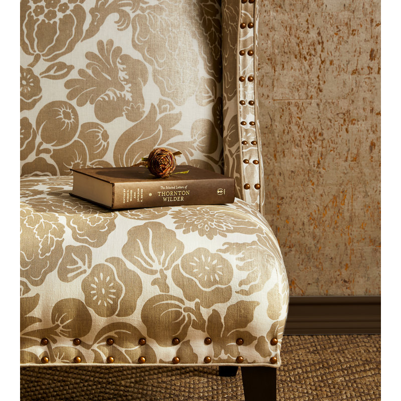 Natural Textures Abstract Wallpaper Roll, Gilt