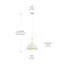 Luminaire suspendu 1 lumière Barbot