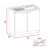 Rectangle 2-Door Utility Sink And Cabinet-618933272