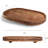 14.96" Solid Wood Oval Decorative Tray with Raised Legs for Home Decor