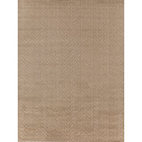 Demani Wool Chevron Area Rug in Straw