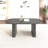 Kitchen Extendable Dining Table For 4-8 People, Oval Kitchen Table With Wooden Strip Base For Family Living Room-571484918