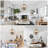 16" 4-Light Farmhouse Wood Chandelier, Rustic Geometric Chandelier for Living Room, Hallway-2057505723