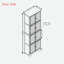 Grande armoire de rangement de 72,4 pouces avec 8 portes et 4 tablettes pour une utilisation polyvalente, une conception élégante et spacieuse pour diverses pièces-139009501