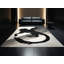 Tapis gris moelleux et moelleux à motif arc-en-ciel moderne et moelleux Softford-556925767