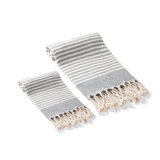 Ensemble 2 serviettes de bain en coton turc Wolken