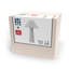 Lampe de table en céramique 18 po Novogratz X Globe, crème mat, abat-jour en tissu effilé blanc cassé, interrupteur à bascule en ligne, cordon transparent de 5 pi, bureau personnel, bureau, salon-471154280