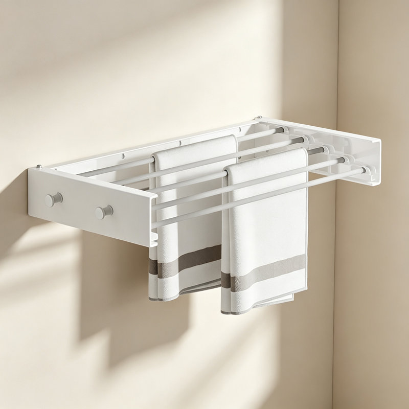 Aluminium, Carbon Steel Wall-Mounted Drying Rack
