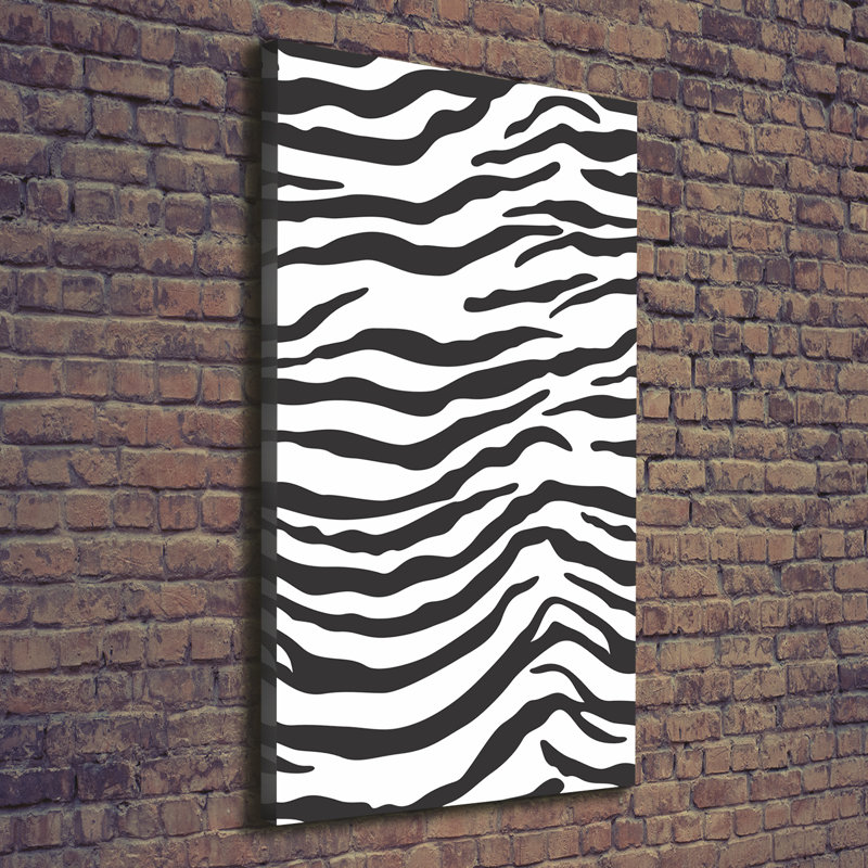 Zebra Background - Wrapped Canvas Print