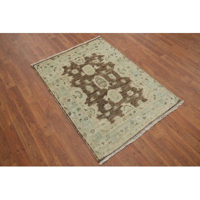 Earth Tone Oushak Vegetable Dye Rug 3x4