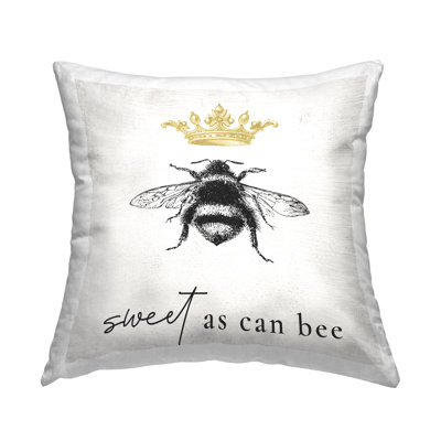 Coussin Sweet As Can Bee Royal Crown