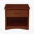 Willard 23" Transitional Wood Nightstand with Single Drawer, Lower Storage Cubby & Integrated Cutout Handles