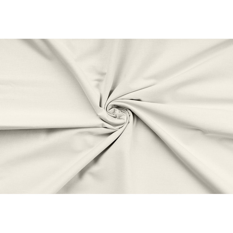 Ensemble de housse de couette simple Ranforce, Crème, crème, Lit simple