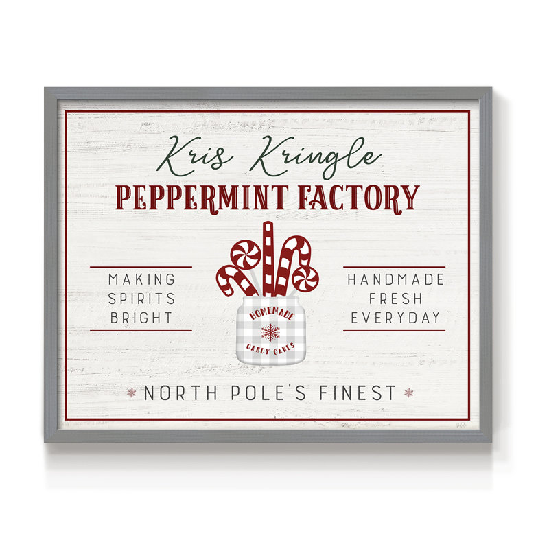 Menthe poivrée - reproduction encadrée, H 8 po x l 10 po, Gris