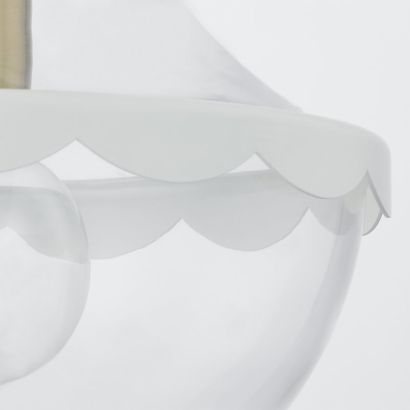 Alaina 1 Light Pendant, 12.25" H x 10.5" W