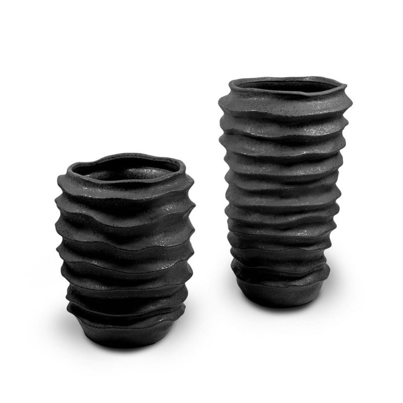 Ashalee Ceramic Table Vase Set, Black