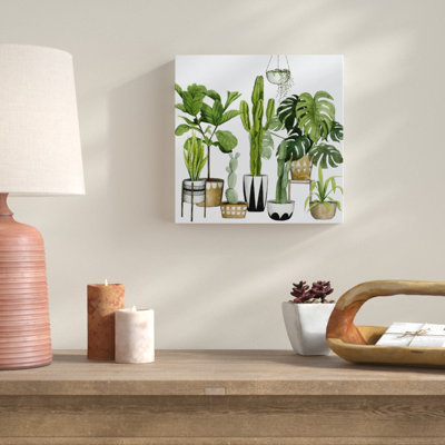 « plante refuge i », reproduction de peinture à l’acrylique sur toile tendue