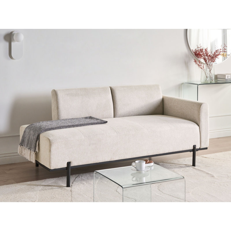 Upholstered Chaise Lounge, Beige