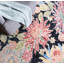 Tapis rouge / gris anthracite en laine / coton touffeté à la main Delman-1752617428