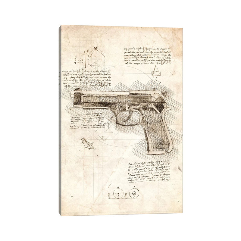 Handgun by Cornel Vlad - Wrapped Canvas Gallery-Wrapped Canvas Giclée, 66.04 cm H x 45.72 cm W