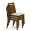 L'ensemble de salle à manger comprend une table ronde et une chaise empilable en tissu de polyester-639300795-639196176-639300792