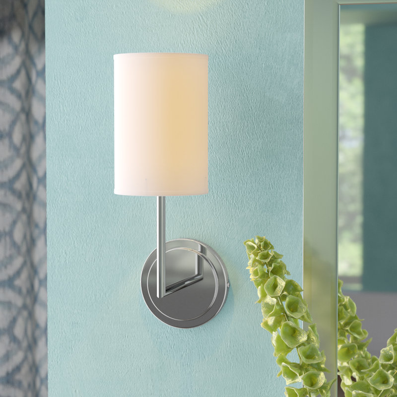 Rainah Armed Sconce, Polished Nickel