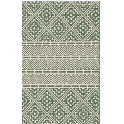Courtyard Performance Southwestern Indoor/Outdoor Area Rug