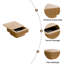 Table basse 31,5 po carrée avec rangement Table d'appoint moderne en placage de bois massif pour salon, chambre à coucher, appartement ou bureau-761370697