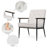 22.8" W Chenille Upholstered Armchair-1488425748