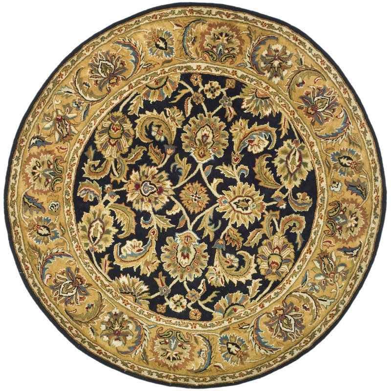 Alger Hand Tufted Wool Oriental Rug, Round 5'