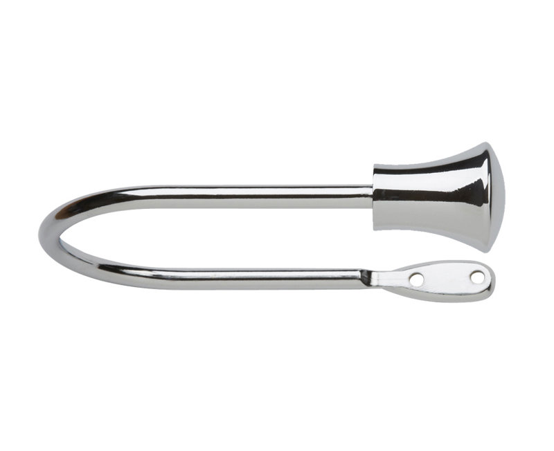 Curtain Holdback, 0.38cm H x 14cm W x 10.70cm D, Black