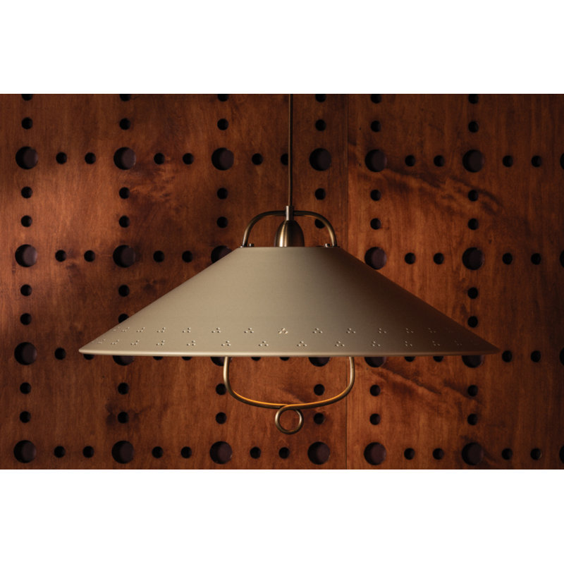 Pawley Pendant in Historic Bronze and Soft Sand by Cortney Bishop