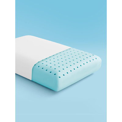  Cooling Memory Foam Pillow - Odorless, Breathable, Skin-Friendly with Superior Support for Back, Stomach or Side Sleepers, Home, Hotel, Hospital Essentials (White, King, 1 Pack)